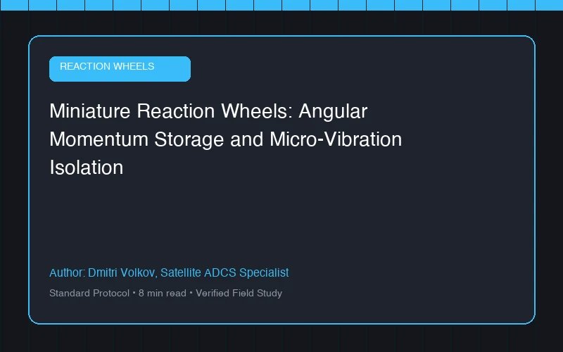 Miniature Reaction Wheels: Angular Momentum Storage and Micro-Vibration Isolation